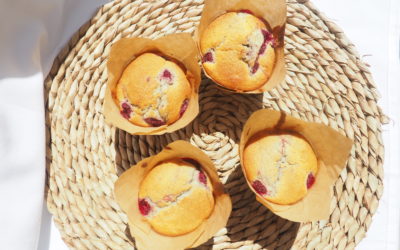 Muffins framboise-chocolat blanc